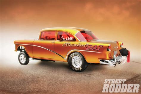 1955, Chevrolet, Bel, Air, Sedan, Two, Door, Gasser, Drag, Dragster, Race, Racing, Usa ...