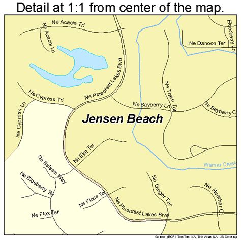 Jensen Beach Florida Street Map 1235550