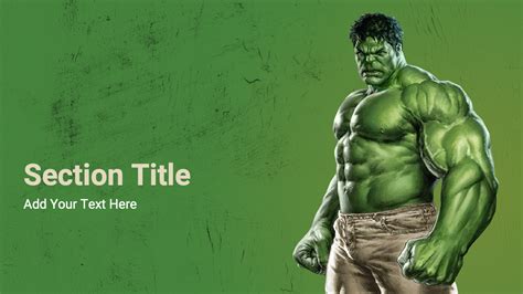 Hulk PowerPoint Template - Prezentr