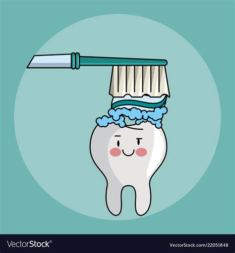 Dental care cartoons Royalty Free Vector Image