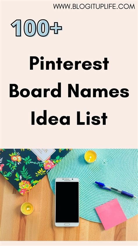 100+Pinterest Board Names Ideas List | Pinterest board names, Pinterest boards, Pinterest tutorials