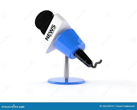 Microphone news stock illustration. Illustration of equipment - 105123275