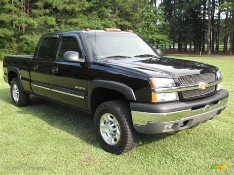 2003 Black Chevrolet Silverado 1500 HD Crew Cab 4x4 #14713851 | GTCarLot.com - Car Color Galleries