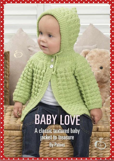 Classic Textured Baby Cardigan Pattern ~ Knitting Free