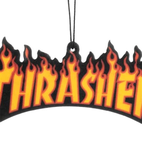 Thrasher Flame Logo Black Air Freshener