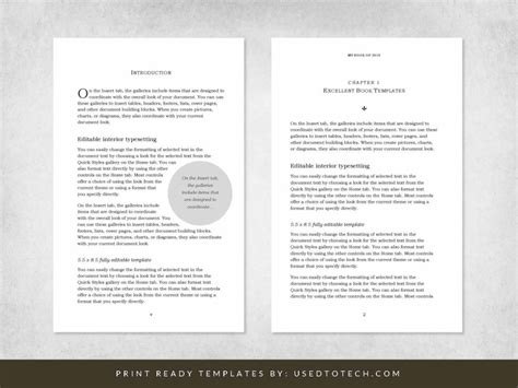 Free Editable Book Templates in Word - Used to Tech