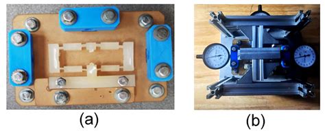 Plastic bridge-type flexure hinge: (a) 2D design; (b) compliant ...