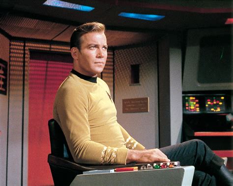 Publicity photo, depicting Captain James T. Kirk (William Shatner). From the 1960's television ...