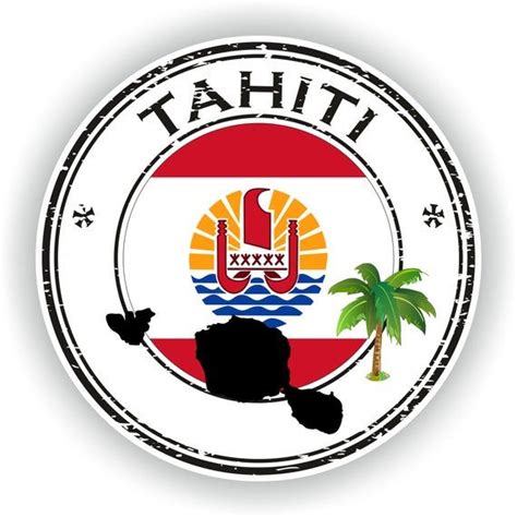 Tahiti Seal Sticker Round Flag for Laptop Book Fridge Guitar | Etsy | Stickers, Tahiti, Sticker flag