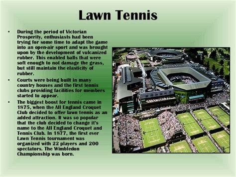 The history of tennis