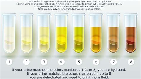 1 week pregnancy urine color chart How healthy are you? here's what your pee color says about you