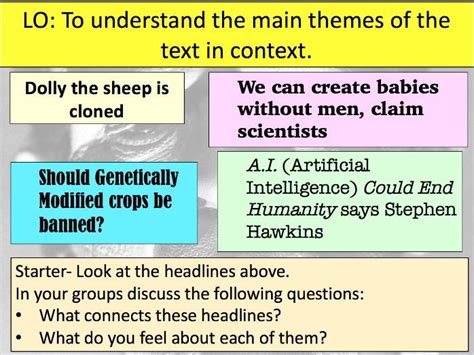 Frankenstein- Themes in context | Teaching Resources