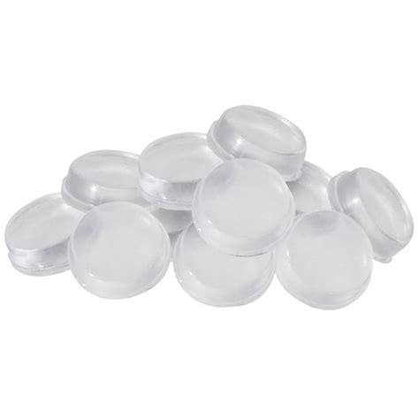 Super Sliders 1/2" Round Self Stick Cabinet Bumpers Plastic, Clear, 12 Pack - Walmart.com ...