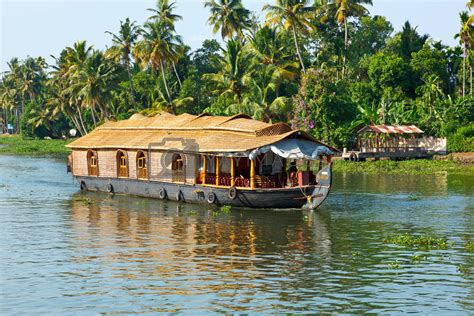 Houseboat on Kerala backwaters, India by dimol Vectors & Illustrations ...