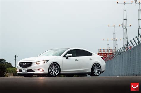 Mazda6 Gets Custom Vossen Wheels and Carbon Fiber Trim - autoevolution