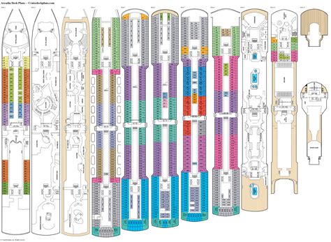 Arcadia Deck Plans, Diagrams, Pictures, Video