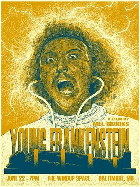 Young frankenstein poster, Young frankenstein, Screen print poster