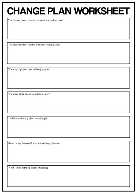 16 Motivational Worksheets For Change - Free PDF at worksheeto.com