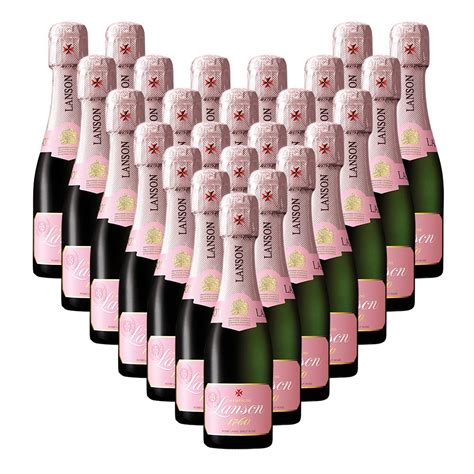 Case of Mini Lanson Rose Champagne 20cl (24 x 20cl) | Bottled & Boxed