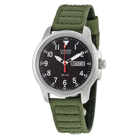 Buy Citizen Men's Eco-Drive Chandler Green Strap Field Watch BM8180-03E Online at Lowest Price ...