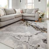 Modern Navy Textured Living Room Rug - Med | Living Room Rugs | Kukoon Rugs Online