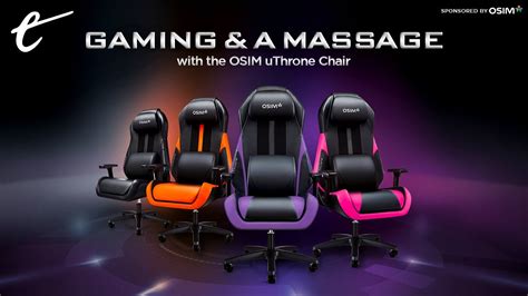 The OSIM uThrone Gaming Chair Gives You a Home Massage While You Play #sponsored - YouTube