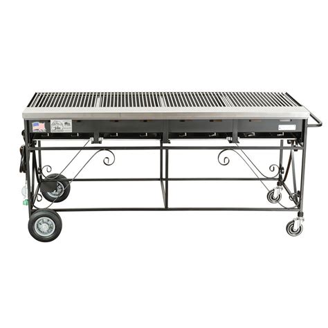 Big Johns Grills & Rotisseries A4CC-LPCI 8-Burner Gas Grill w/ Cast Iron Grates