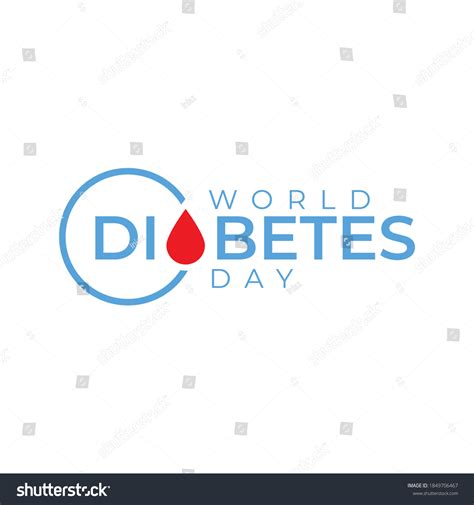 World Diabetes Day Awareness Design Blue Stock Vector (Royalty Free ...