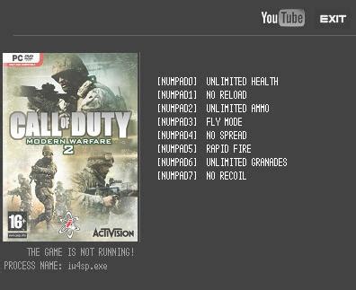 Call of Duty: Modern Warfare 2 Trainer +8 v1.0 LIRW GHL - download cheats, codes, trainers