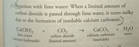 Balanced Equation For Reaction Of Carbon Dioxide With Limewater - Tessshebaylo