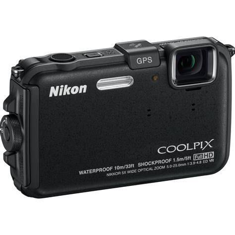 Nikon Coolpix AW100 Waterproof Digital Camera (Black) 26290 B&H