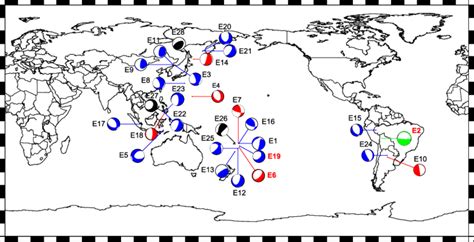 Distribution of the global large deep-focus earthquakes (Mw > 7 and... | Download Scientific Diagram