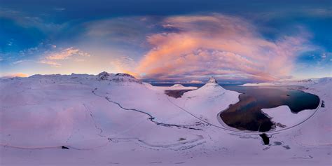 Kirkjufell winter sunset - OliHar.com