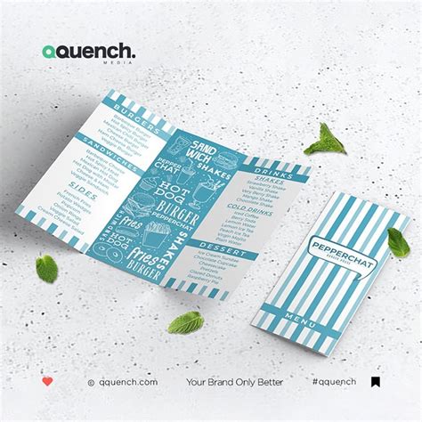 Menu Card Design for Cafe by Qquench/Contagion on Dribbble