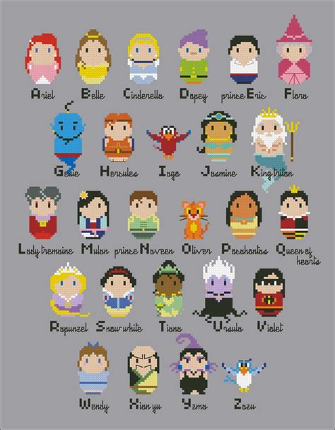 Disney alphabet sampler | Disney cross stitch, Cross stitch, Cross ...