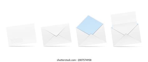 Open Closed Envelopes Envelope Paper Vector Stock Vector (Royalty Free ...