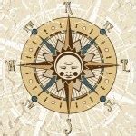 Compass Rose Illustration — Stock Vector © osipovev #8487935