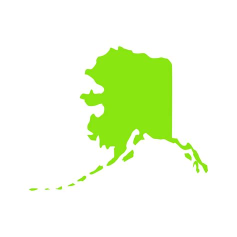 Alaska map on white background 4144090 Vector Art at Vecteezy