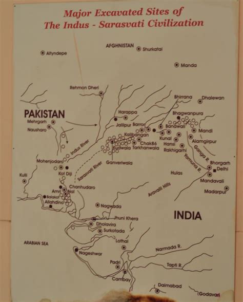 Major Sites of the Indus Valley (aka Sarasvati or Harappa) Civilization | Ancient world history ...