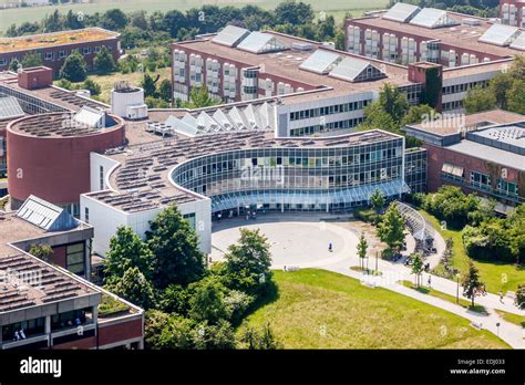 Aerial view, University Hospital Regensburg, Regensburg, Upper Palatinate, Bavaria, Germany ...