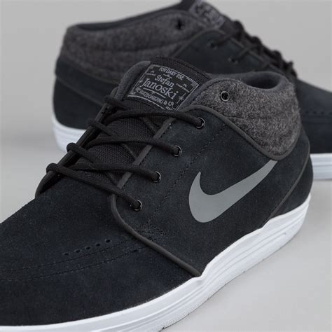 Nike SB Lunar Stefan Janoski Mid Black / Cool Grey - White | Flatspot