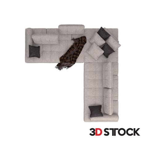 2d Sofa 7 - 3D Stock : 3D Models for Professionals