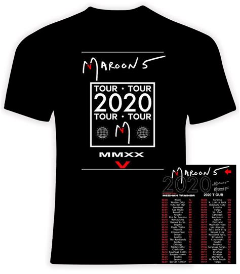 Maroon 5 2020 Concert Tour t shirt/PhoenixTeez