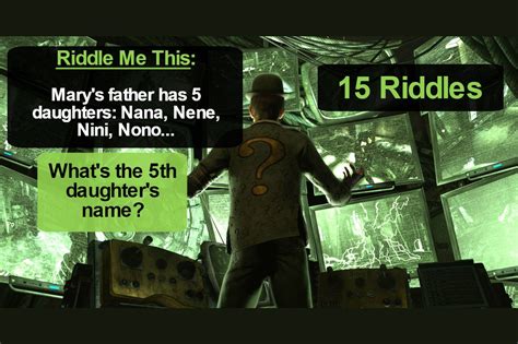 Can You Solve These Difficult Riddles By The Riddler Himself?