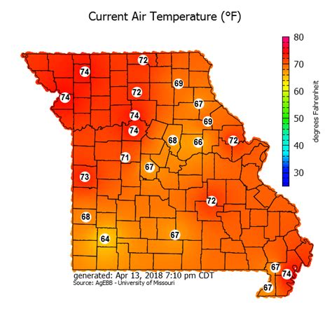 Missouri Mesonet soil temperatures | Missouri, Map, Greenhouse gardening