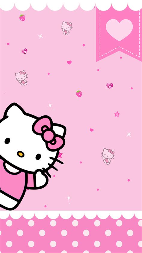 Hello Kitty Pink Background