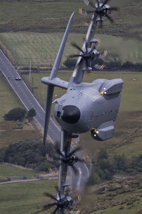 Machynlleth Loop. Airbus A400M Atlas low-level pass. [2160×3260] : MilitaryPorn