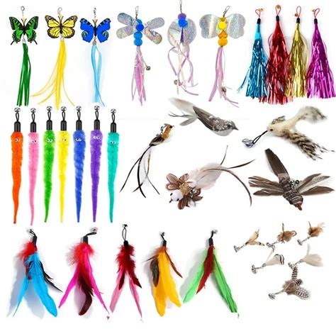 Cat-Feather-Toy-Accessories-False-Birds-Worm-Toy-with-Bell-Kitten-Cat ...