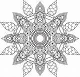 Mandala Coloring Pages Adult Sheet Printable Page  sketch template