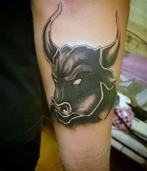 70 Bull Tattoos For Men - Eight Seconds Of 2,000 Pound Furry